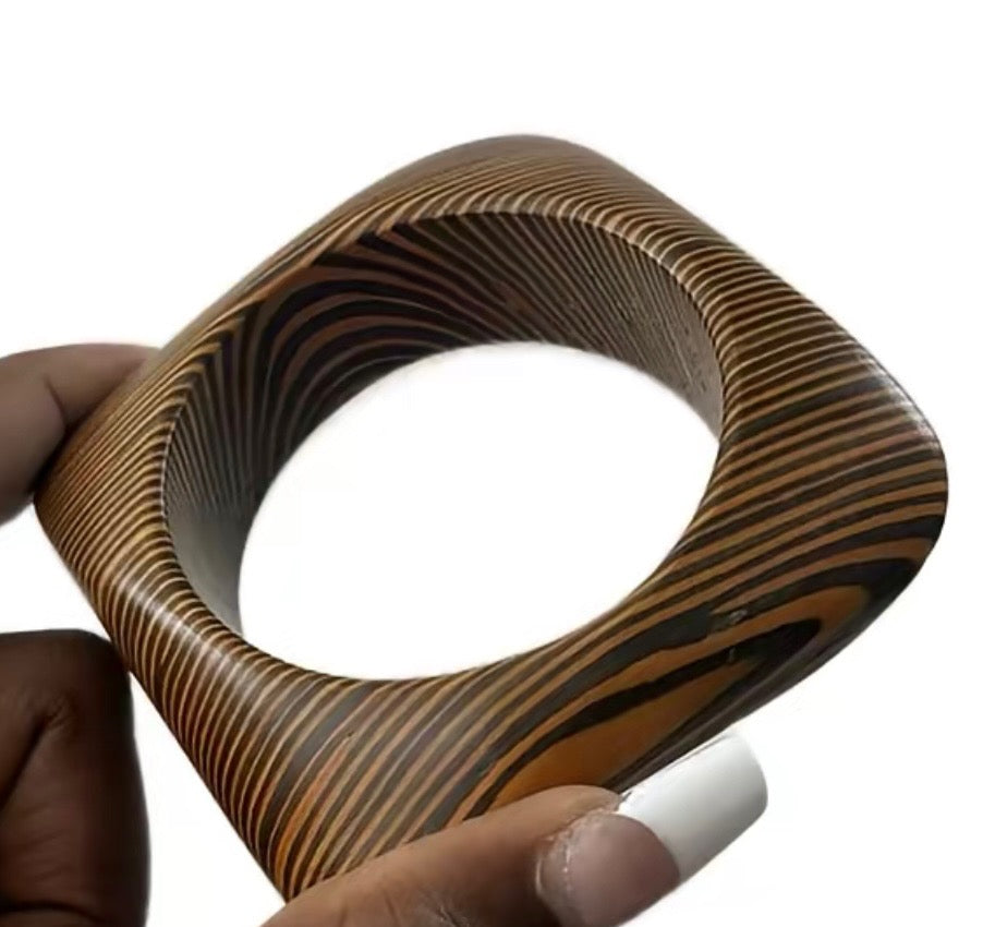 Wooden Retro Bangle