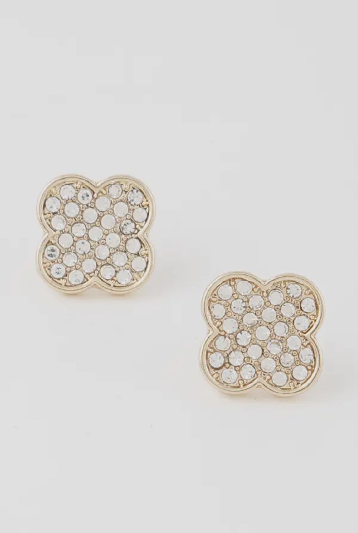 Gold Clover Earrings