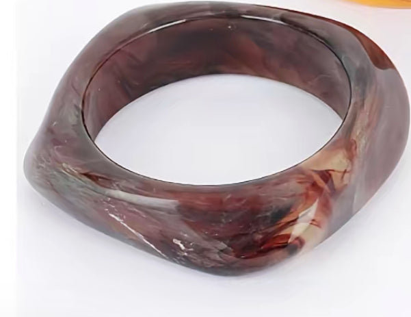 Carmello Resin Bangle Marble