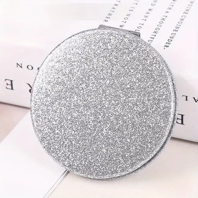 Silver Compact Mirror