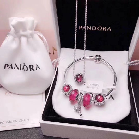 Pandora Bracelet and Necklace