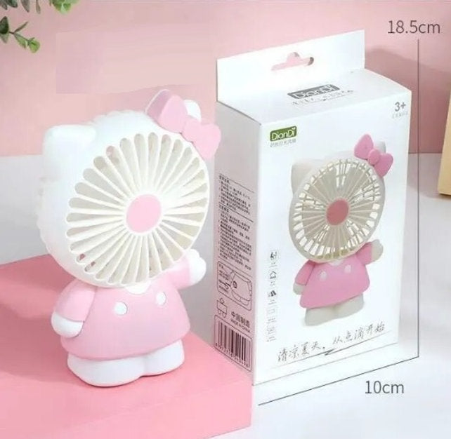 Hello Kitty 2speed Mini Fan w/Led Light